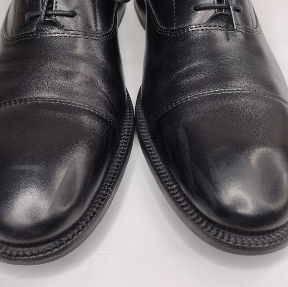 Cole Haan Men's Black Leather Lace-Up Cap Toe Dress Oxford - Picture 13 of 13